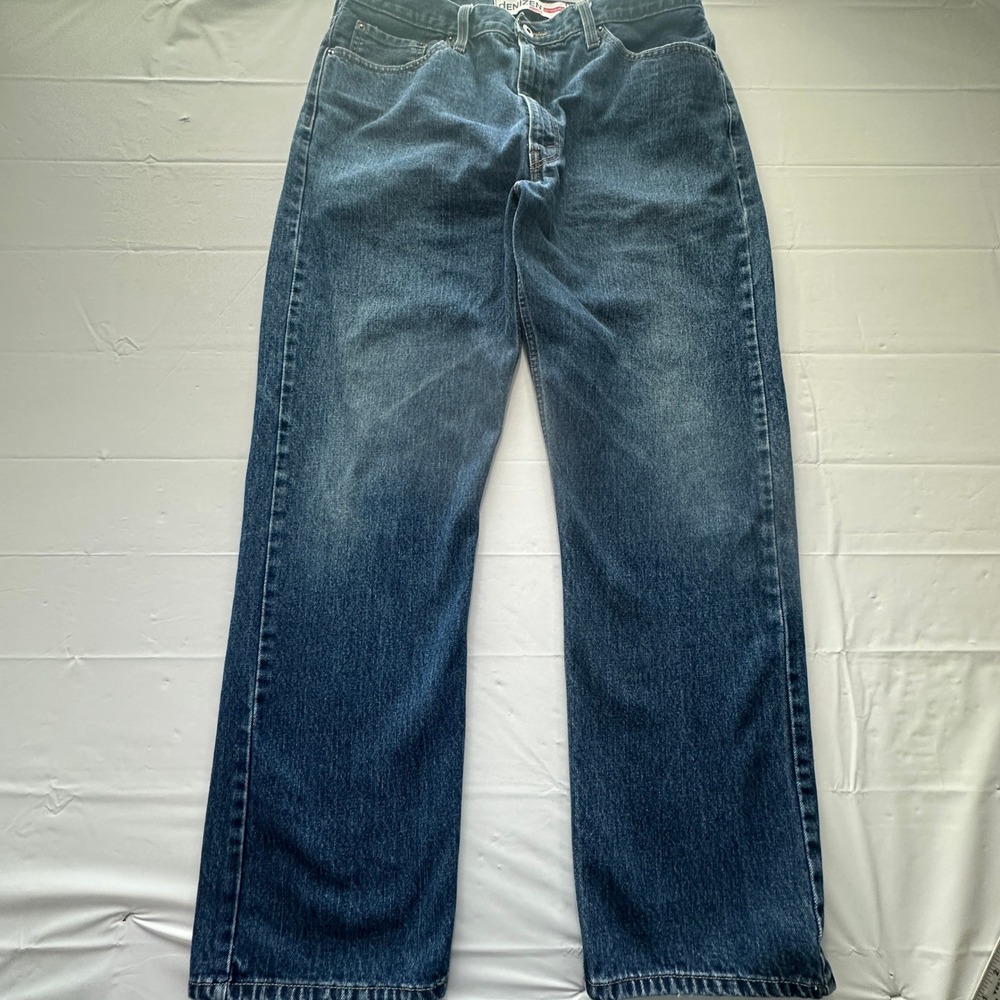 Denizen from Levis Mens 38x32 Regular Fit Straight Leg Blue Denim Jeans